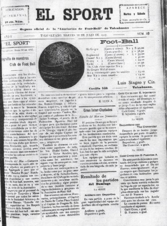 BIOGRAFÍA DEL CLUB ESTRELLA DEL MAR. EL SPORT, AÑO 1; N°10; 10-07-1917